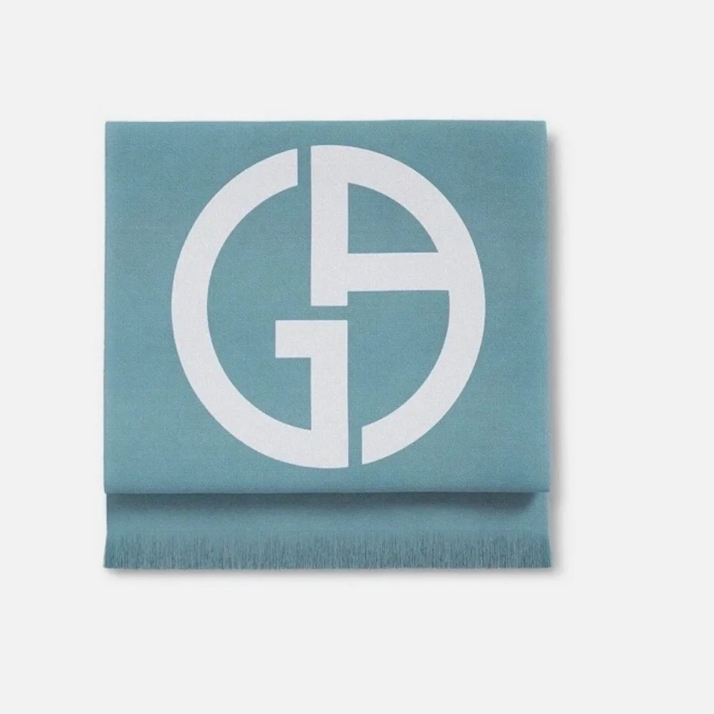 Giorgio Armani Beauty Green Luxury Beach Towel 100% Cotton Monogram Sealed NEW